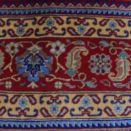Hand Knotted Afghan Wool Rug Traditional Floral Carpet, 9.8x6.3 Ft - thumbnail 4