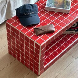 Tiled Coffee Table/Shoe Rack, Shoey M - thumbnail 2