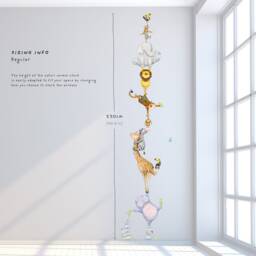 Safari Animal Stack Fabric Wall Decal, Nursery, Watercolour Decor, Jungle Art - thumbnail 3