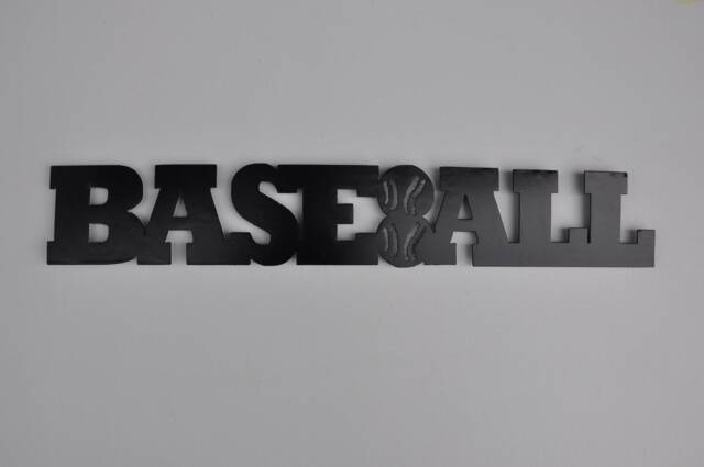 Baseball Word Metal Sign & Wall Decor - image 1