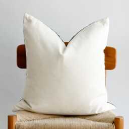 Hand Woven Natural Fiber Lumbar Pillow Cover - thumbnail 2