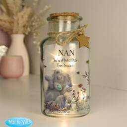 Personalised Me To You Floral Led Glass Jar - Perfect Gift For Mother's Day - thumbnail 3