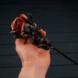 6Th Anniversary Gift, Iron Anniversary, Mother Gift From Daughter, Forged Sculpture, 11Th - thumbnail 4