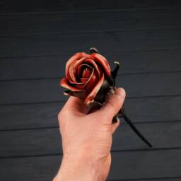 6Th Anniversary Gift, Iron Anniversary, Mother Gift From Daughter, Forged Sculpture, 11Th - thumbnail 2