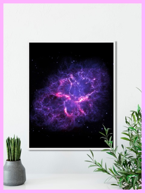 Space - Astronomy Crab Nebula 2 Star Galaxy Printable Print Decor Photo Wall Art Digital Download - image 1