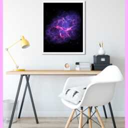 Space - Astronomy Crab Nebula 2 Star Galaxy Printable Print Decor Photo Wall Art Digital Download - thumbnail 2