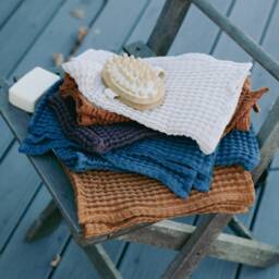 Linen Waffle Bath Towels, Natural Waffle Towels For Sauna, Gym, Organic Towel Hand, Face Set Bath, Super Absorbent Ecofriendly Towels - thumbnail 2