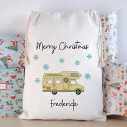 Personalised Motorhome Christmas Sack Or Stocking - Rv Campervan Gift - thumbnail 1