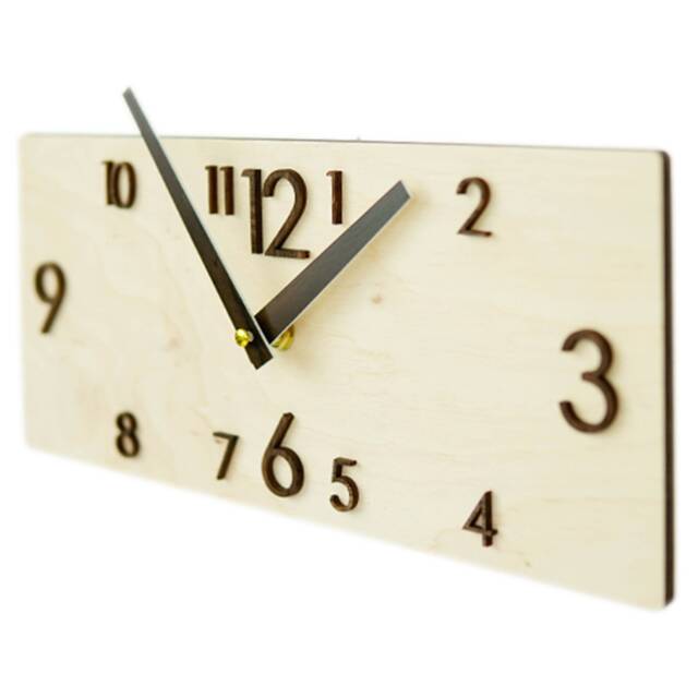 Rustic Wall Clock Wood Wooden Farmhouse - image 1