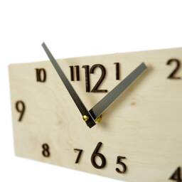 Rustic Wall Clock Wood Wooden Farmhouse - thumbnail 3