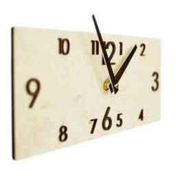 Rustic Wall Clock Wood Wooden Farmhouse - thumbnail 2