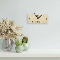 Rustic Wall Clock Wood Wooden Farmhouse - thumbnail 4