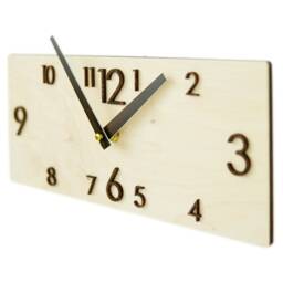 Rustic Wall Clock Wood Wooden Farmhouse
