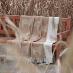 Brown Sheep Wool Throw - Woven Blanket Made From Pure Ideal For Housewarming Gift - thumbnail 3