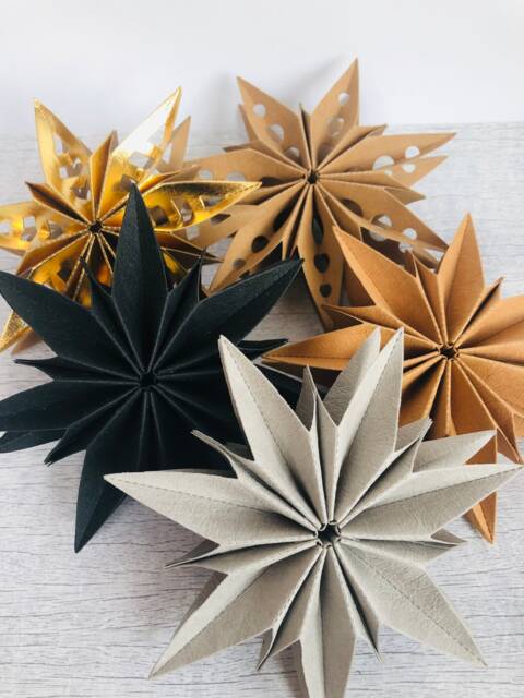 Snappap, Christmas Star, Vegan, Paper Folded Gift, Decoration - image 1