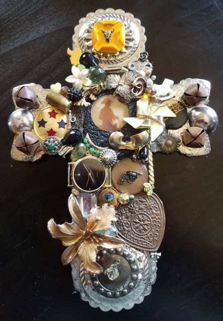 Lone Cowboy Western Wall Cross Decorative Southwestern - image 1