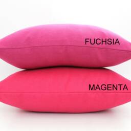 Fuchsia Pink Pillow Cover, Cotton Throw Decor - All Sizes, Home Gifts For You - thumbnail 3