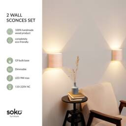 Ready To Ship Ul Listed Visual Comfort 2 Sconces Set Wall Lamps Lamp Pair Wood Sconces Light - thumbnail 2