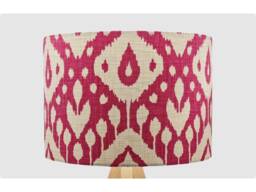 Ikat Modern Pink Lampshade, Table Floor Lamp/Ceiling Pendant, Small Medium Large, 15cm 20cm 25cm 30cm 35cm 40cm UK Fabric Drum Light Shade