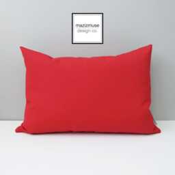 Jockey Red Sunbrella?? Outdoor Pillow Cover, Decorative Cherry Throw Cushions For Porch & Patio Chairs, Nautical Decor, Mazizmuse - thumbnail 1