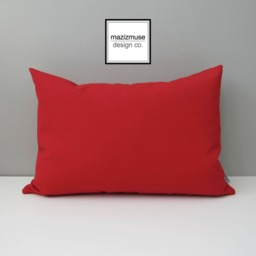 Jockey Red Sunbrella?? Outdoor Pillow Cover, Decorative Cherry Throw Cushions For Porch & Patio Chairs, Nautical Decor, Mazizmuse - thumbnail 4