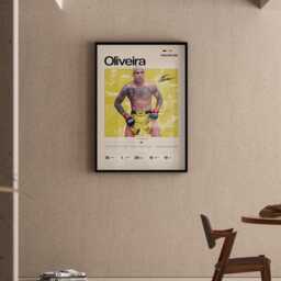 Charles Oliveira Poster, Ufc Inspired Mma Wall Art, Fighter Legacy Print, Do Bronx Combat Sports Gym Decor Gift - thumbnail 2