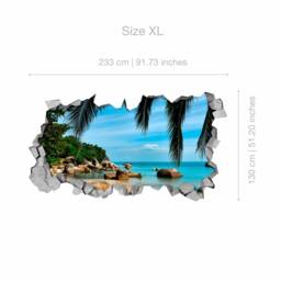 Broken Wall Sticker - Decal 3D Wallpaper Wall Decals Printed Art Sku Br3Dw - thumbnail 4