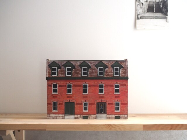 Hand Painted Wooden House Portrait Personalized Miniature - image 1
