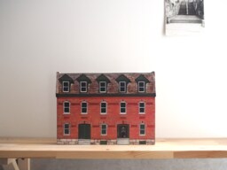 Hand Painted Wooden House Portrait Personalized Miniature - thumbnail 1