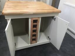 The Winchester Bespoke Custom Made To Order Kitchen Island With Oak Top - thumbnail 1