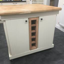 The Winchester Bespoke Custom Made To Order Kitchen Island With Oak Top - thumbnail 3