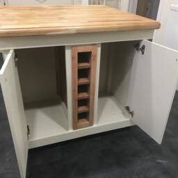 The Winchester Bespoke Custom Made To Order Kitchen Island With Oak Top - thumbnail 2