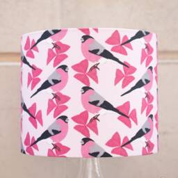 Bullfinch Print Lampshade - Handmade Contemporary Home Lighting - thumbnail 2