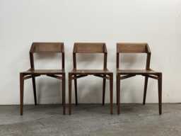 Modern Wood Dining Chair Hand-Rubbed Osmo Finish, Usa Made - thumbnail 1