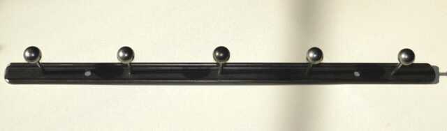 Industrial Steel Coat Rack - Wall-Mounted Hook Rail Minimalist Loft Hallway - image 1