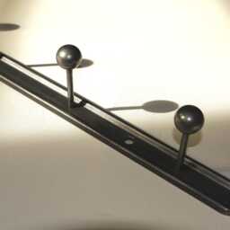 Industrial Steel Coat Rack - Wall-Mounted Hook Rail Minimalist Loft Hallway - thumbnail 4
