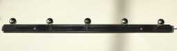 Industrial Steel Coat Rack - Wall-Mounted Hook Rail Minimalist Loft Hallway - thumbnail 1