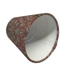 William Morris Snakehead Lampshade, Candle Clip Chandelier Handmade Fabric Lampshade Uk, On Light Shade - thumbnail 3