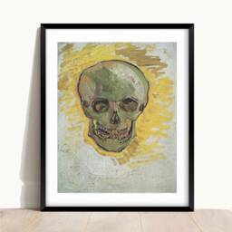 Van Gogh Skull Art Print Gallery Quality Fine Paper - thumbnail 2