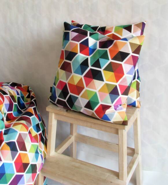 Pillow Cover, Decorative Pillow, Cushion Cover, Design Fabric, Custom, Unique Design, 16x16 Inch - image 1