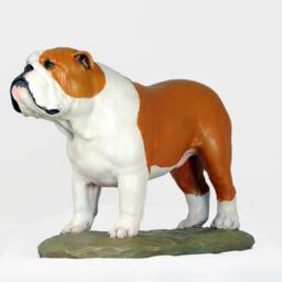 English Bulldog, Dog Base Statue, Painted, Limited Edition, Make Your Own Artdog - thumbnail 2