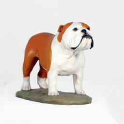 English Bulldog, Dog Base Statue, Painted, Limited Edition, Make Your Own Artdog - thumbnail 3