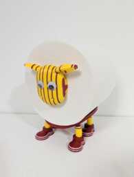 Motherwell Sheep Toilet Roll Holder - Funny Football Gift For Him Or Her, Quirky Bathroom Decor Novelty Steelmen Soccer Fan Present - thumbnail 1