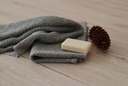 2 Natural Linen Towels Rustic Knitted Towel Unique Hand Kitchen Decor Knit Dish Cloth Massage Towels For Bath Farmhouse - thumbnail 1