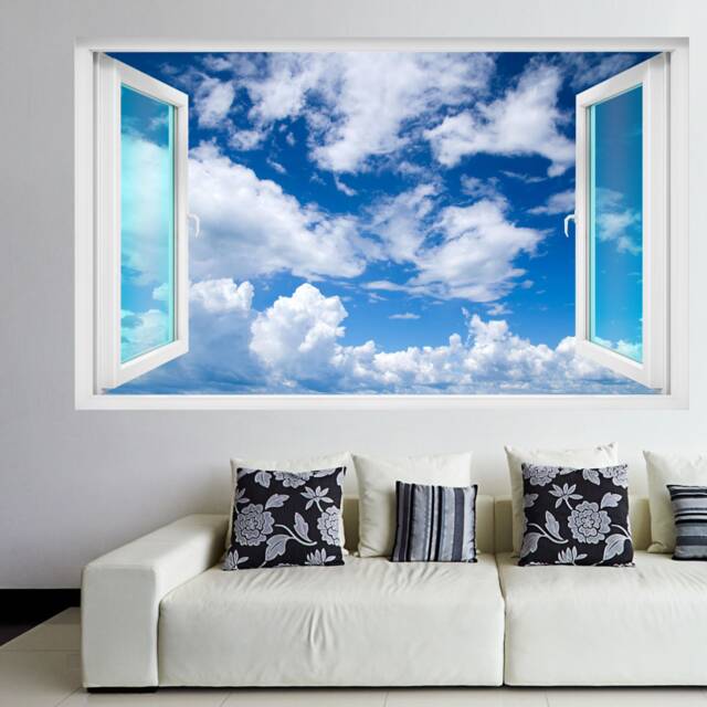 Sky Clouds Wall Decal Sticker Mural Poster Print Art Kids Bedroom Home Office Decor Gt42 - image 1
