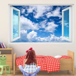 Sky Clouds Wall Decal Sticker Mural Poster Print Art Kids Bedroom Home Office Decor Gt42 - thumbnail 2