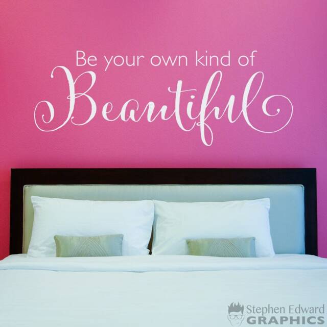 Beautiful Wall Decal - Be Your Own Kind Of Vinyl Girl Bedroom Decor - image 1