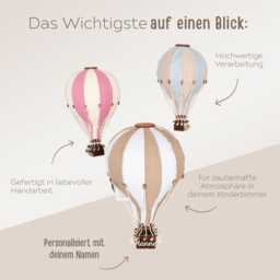 Hot Air Balloon, Nursery Decor, Balloon Nursery, Baby Room Decoration, Kids Wall Decor - thumbnail 3