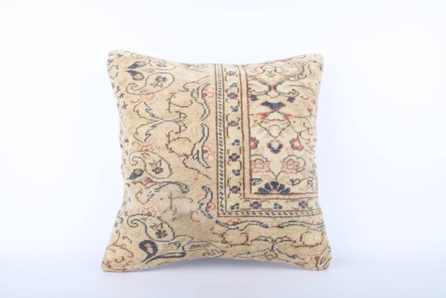 20'' Vintage Turkish Kilim Pillow Cover Handmade Wool Cushion - image 1