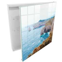 Seascape Wall Mounted Key Cabinet, Blue Box For Home, Photographic Landscapes, Lovers Of Nature & Seascapes - thumbnail 2
